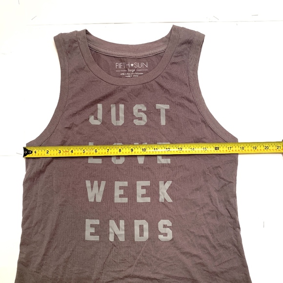 Just Love Weekends Tank - Picture 3 of 7